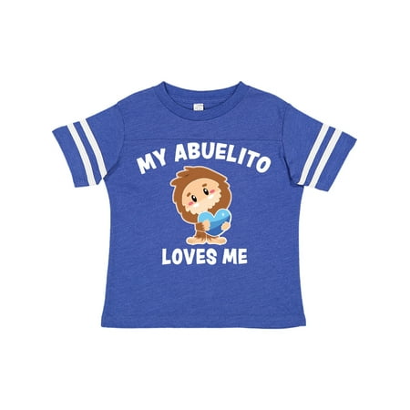 

Inktastic Cute Bigfoot My Abuelito Loves Me Gift Toddler Boy Girl T-Shirt