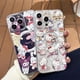 thumbnail image 3 of Funda de silicona Magsafe con carga inalámbrica para iPhone, carcasa magnética transparente y suave con soporte de Pochacco para iPhone 15, 14, 13, 12, 11 Pro Max, 3 of 4