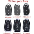 thumbnail image 2 of Smart Key Fob Cover Fit for Chevy Equinox Spark Trax LT Camaro Malibu Bolt Traverse Keychain with Sparkly Rhinestones Key Holder Full Protection Remote Protector Key Case,A 2 Button, 2 of 7