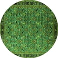 thumbnail image 1 of Ahgly Company Indoor Round Oriental Green Traditional Area Rugs, 8' Round, 1 of 4