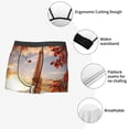 thumbnail image 5 of Kdxio Men's Boxer Briefs with Eiffel Tower with red leaves in Paris Print - Comfortable and Breathable Underwear for Everyday Wear, 5 of 7