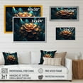 thumbnail image 4 of Designart "Orange Sacred Lotus Floral Bloom III" Floral Lotus Wall Decor, 4 of 5