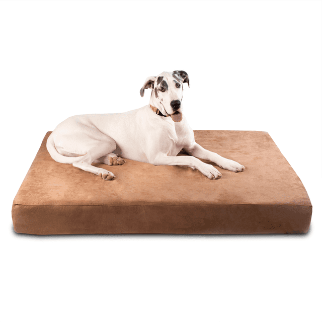Big Barker 7" Pillow Top Orthopedic Giant Dog Bed, Khaki, Sleek Edition