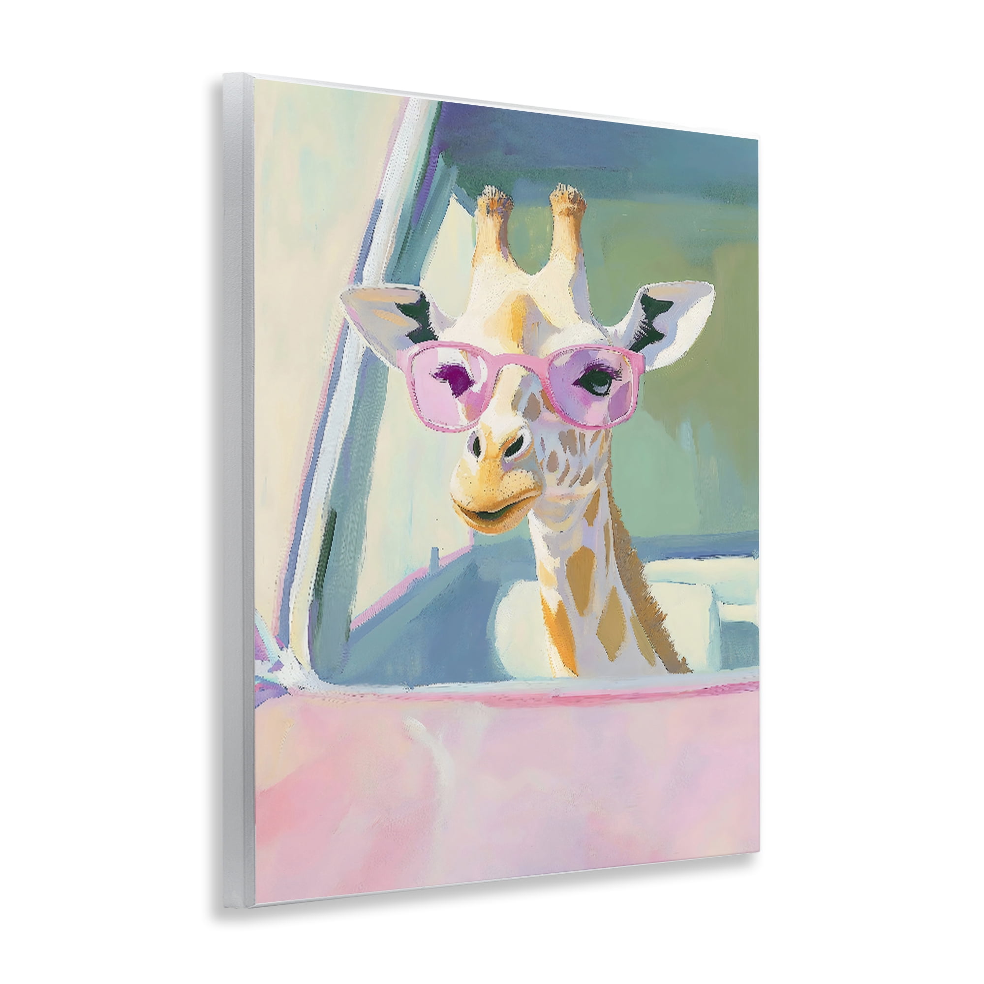 Stupell Industries Giraffe Car Ride Wall Plaque Art, design by The Prints Vibe