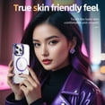 thumbnail image 6 of ELEHOLD for iPhone 16 Pro Case,Magnetic Compatible with Mag Safe Accessory Slim Thin Kickstand Shockproof Transparent Bumper Cover Non-Yellowing Shock-Absorbent Case for iPhone 16 Pro,Purple, 6 of 8