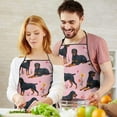 thumbnail image 3 of Rottweiler Dogs with Pioneer Flower Apron-Garden Aprons for Women with Pockets-Cotton Linen Waterproof Kitchen Cooking Gardening Aprons Adjustable for Kitchen,Cooking,BBQ and Salon 33x27 Inch, 3 of 4