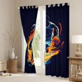 thumbnail image 3 of jejeloiu Basketball Gamer Blackout Curtains Set of 2 (52x84 Each),Ball Games Window Curtains For Sport Lover, 3 of 6