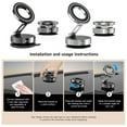 thumbnail image 2 of Secure Car Phone Mount Bracket Rack 360 Degree Rotation Adjustable Viewing Angle, 2 of 14