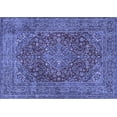 thumbnail image 1 of Ahgly Company Machine Washable Indoor Rectangle Persian Blue Traditional Area Rugs, 8' x 12', 1 of 4
