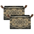 thumbnail image 3 of BZSMCE Collapsible Fabric Cube Storage Bins Gold Blossom Fashion Pattern Design Pattern Storage Box, 3 of 8