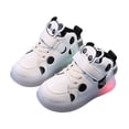 thumbnail image 3 of Linfrsh Kids Light Up Shoes Toddler Girls Boys Breathable LED Flashing Sneakers Lightweight Breathable Running Shoe White,10, 3 of 5