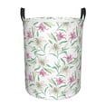 thumbnail image 1 of Fotbe Lilies Flowers Cesto de Ropa con Asas, Cesto Impermeable de Gran Capacidad, Bolsa de Lavado para Dormitorio, Cesto de Ropa con Ruedas y Asas-Medium, 1 of 6