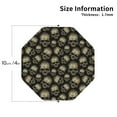 thumbnail image 2 of Yiaed funny Retro Skull Print Leather Coasters for Drinks - Cup Coasters Coffee Table Kitchen Table Bar, Home & Office Gifts Handmade Drink Coasters-Octagon, 2 of 6