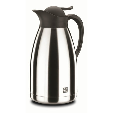68 Oz Coffee Carafe Stainless Steel Insulated Double Walled Vacuum Thermos - Up tp 12 Hours Heat Retention and 24 Hrs Cold Retention, Thermal Coffee Karaffe by