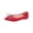 Red, variant on Women Fashionable Casual Pointed-Toe Soft-Sole Spring Style Flat Rhinestone Flat Shoes Hot Pink 9