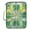 Yellow Green Floral Stained Glass, variant on Haosy Accordion File Organizer Zipper Binder 500 Sheet 6-Tab Expanding File Folder Multi-Pocket 1.2 Inch 3 Ring Leaves Football