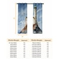 thumbnail image 6 of Fsddascl Beach Lighthouse Blackout Curtains for Bedroom/Living Room, Thermal Insulated Kitchen Curtains, Coastal Ocean Sky Birds Oil Painting Grommet Darkening Window Treatment Drapes 52"x63"x2, 6 of 6