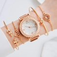 thumbnail image 2 of 5 uds reloj de mujer conjunto de lujo vestido de oro rosa reloj de pulsera de cuarzo reloj de pulsera deportivo para mujer reloj de regalo para mujer reloj femenino Tan Jianjun unisex, 2 of 2