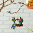 thumbnail image 2 of SSNTSY Sewing Machine Ornament Sewing Lover Pendant Acrylic Sewing Enthusiasts for Housewarming Giftsn Holiday Decoration 3 inch, 2 of 6