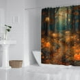 thumbnail image 2 of Pumpkin Happy Thanksgiving Shower Curtains,Washable Show Curtain with Hooks Basic Polyester Fabric Bathroom Curtains for Halloween Thansgiving Christmas Hotel Dorm, 2 of 5