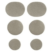 6 Pcs Shoe Patches for Holes,Shoe Hole Repair Patches,3 Sizes Shoe Repair Kit,Self-Adhesive Repair Sticker,Round Shoe Repair Patches,Toe and Heel Protectors for Sneakers and Cloth Shoes,Black