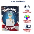 thumbnail image 5 of America Forever Doctor Stay at Home House Flag, 28 x 40 inch Double Sided, Medical Professional Flag, USA Patriotic Banner, Healthcare Hero Decor, Pandemic Yard Flag, 5 of 5