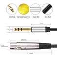 thumbnail image 4 of 6.35mm To XLR Audio Cord Professional Audio Adapter Cable for Speaker System Mic, 4 of 9