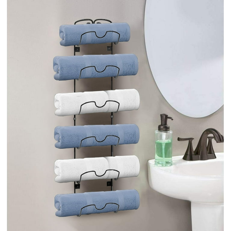 Bathroom Towel Holder, Wall Storage, Bathroom Decor, Towel Storage, Towel  Rack, Wall Mounted Storage Holder, Bathroom Towel 