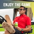 thumbnail image 4 of ZORIZ Collegiate Series Golf Sandals for Women and Men, Thong Flip Flops With Removable Spikes, Golf Footwear With Deeper Heel Cup and Higher Sidewalls, Tan, Michigan, Men’s 6/Women’s 8/, 4 of 7