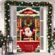 thumbnail image 5 of Decoración navideña para puerta de 6,66 x 2,99 pies, con Papá Noel como regalo, ideal para fiestas navideñas., 5 of 5