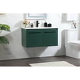thumbnail image 2 of Elegant Decor Penn 36" MDF Single Bathroom Vanity with Backsplash in Green, 2 of 8