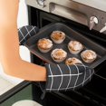 thumbnail image 3 of Thick Microwave Mittens Cotton Oven Mitt Heat-Resistant Pot Holders Flexible Oven Gloves, 3 of 8
