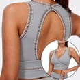 thumbnail image 4 of deportivo High Stretch Transpirable Mujer Acolchado para Yoga Gimnasio L Hugo sujetadores deportivos, 4 of 9