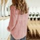 thumbnail image 5 of ICHUANYI Clearance Women Printed Cotton Long Sleeve Tank Career Bloues Cardigan Tops(Pink, XXL) ICHUANYI WER2023081017253, 5 of 6