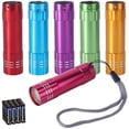 thumbnail image 1 of KunHe Paquete de 6 mini linternas LED pequeñas COB para niños 100 lúmenes con batería Luz de flash brillante para acampar, 1 of 3