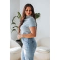 thumbnail image 4 of Veridy Ribbed Top - Sky Blue, 4 of 6