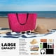 thumbnail image 5 of Fotbe Rose Red Glitter Bolsa de Viaje para Playa - Resistente al Agua, Bolsa Tote de Gran Capacidad y Ligera con 7 Bolsillos para Mujeres y Hombres, 5 of 7