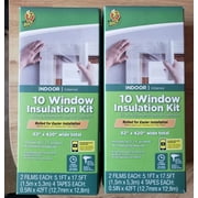 Duck 62”x420” Wide 10 Window Insulation Rolled Film Kit Lot of 2 Indoor Heat