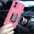 thumbnail image 3 of Designed for Motorola Moto G Play 2024 Hybrid Cases with Magnetic Ring Holder Stand Kickstand Heavy Duty Rugged Shockproof Phone Case Cover [Pink], 3 of 7