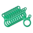 thumbnail image 3 of Ganchos de ajuste antideslizantes de aleación de aluminio, tensores de cable de 3 orificios, doblado de cuerda Verde 10 piezas Cola Hebilla de ajuste, 3 of 7