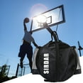 thumbnail image 3 of Basketball Backpack with Side Pockets Detachable Straps Waterproof Oxford Cloth Multifunctional Storage Portable Bag Football Volleyball Rugby Sports Carry Bag Sporting Goods, 3 of 7