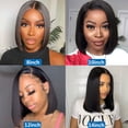 thumbnail image 4 of Brazilian Virgin Human Hair 13x4 Lace Front Wigs Straight Short Bob Hair Wigs with Baby Hair Pre Plucked for Women 150% Density 10inch, 4 of 7