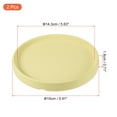 thumbnail image 2 of Uxcell 6" Ceramic Round Planter Saucer Flower Pot Drip Tray Coaster, Chartreuse 2 Pack, 2 of 6