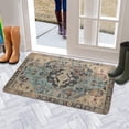 thumbnail image 5 of Boho Light Blue Vintage Country Patterned Carpet Door Mat 30 X 17 Inch Welcome Doormat Indoor Outdoor Entrance Floor Mat Non Slip Spring Summer Decor Rubber Mats, 5 of 6