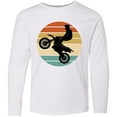 thumbnail image 3 of Inktastic Dirt Biking Motocross Retro Long Sleeve Youth T-Shirt, 3 of 5