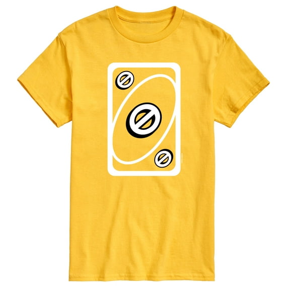 UNO Yellow Skip Card - Men's Short Sleeve Graphic T-Shirt