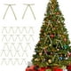 thumbnail image 4 of Árbol de Navidad Guirlanda 48 Piezas de Borgoña Terciopelo Árbol de Navidad Arco Puerta Corona Decoración Retro Corona Arco Decoración Árbol de Navidad, 4 of 6