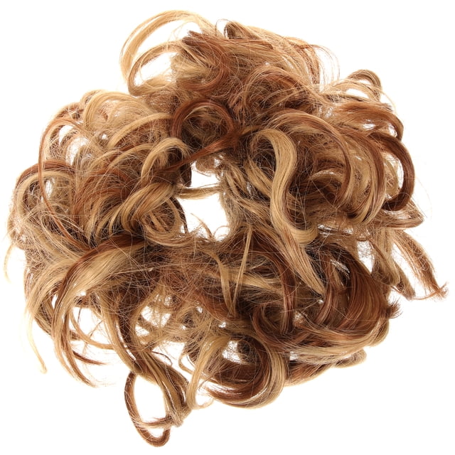 Chignon Désordonné Pièce de Cheveux Queue de Cheval Chignon Bouclé Ondulé Pièce de Cheveux pour Femmes Filles