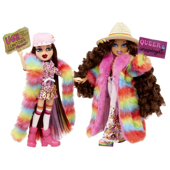 Bratz® x JimmyPaul Special Edition Designer Pride 2-Pack Roxxi & Nevra Fashion Dolls Assembled 12 inch