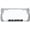 Chrome/Black, variant on Aloha Hawaii Hibiscus Floral Flowers Design Palm Tree Heavy Duty Metal License Plate Frame Auto License Plate Frame/Car Accessories (Black/Yellow)
